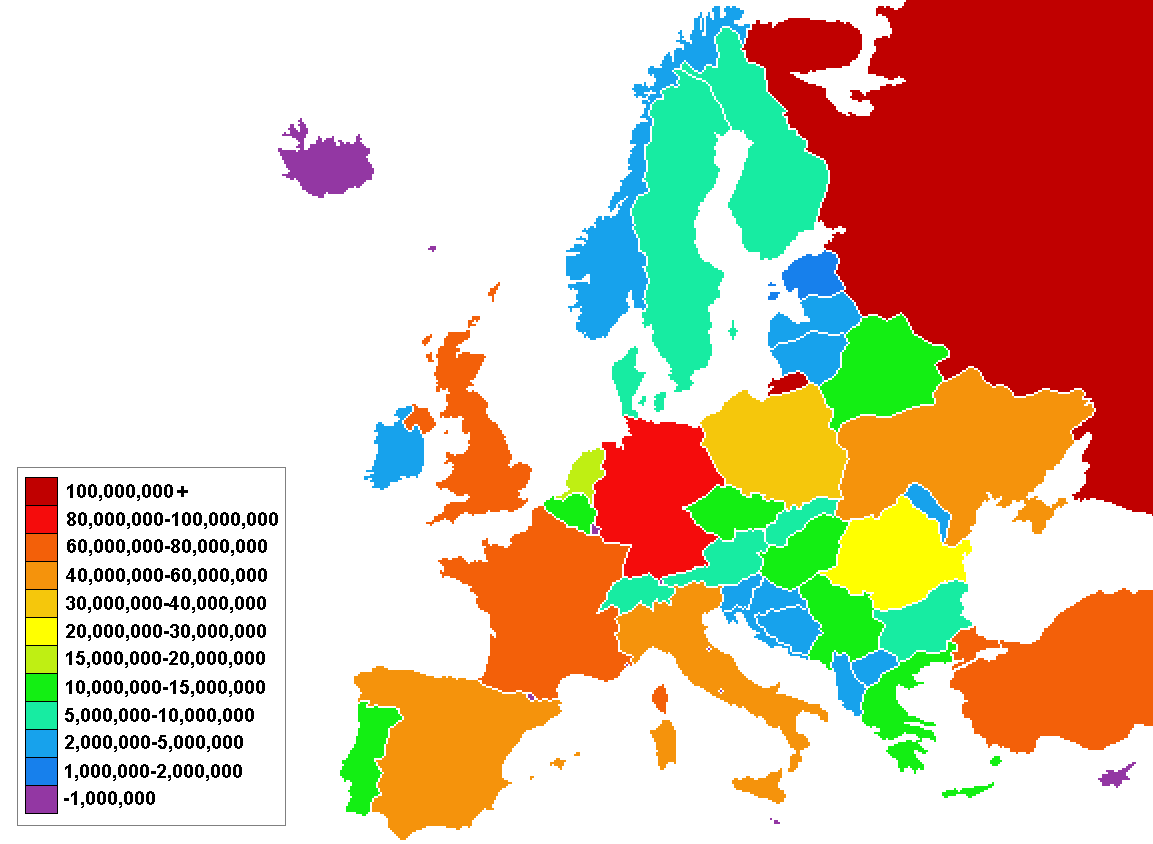 geography  Population Of Countries List Highest European   worksheets By European  Top  on tourism 10